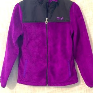 Purple Fila coat size M